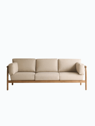 Leo Outdoor Sofa | 3 Seater - Linen (223cm)