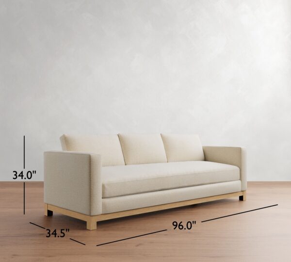 Jake Seadrift Wood Base Sofa (63"-120") - Image 5