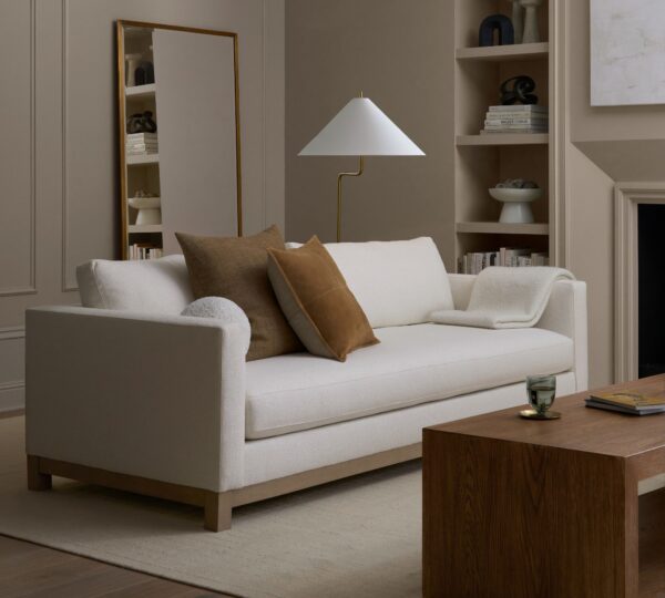 Jake Seadrift Wood Base Sofa (63"-120") - Image 6